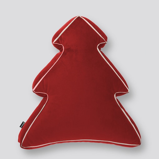 Poduszka Choinka 40x41 cm, intensywna czerwień, 40x41x8cm, Christmas