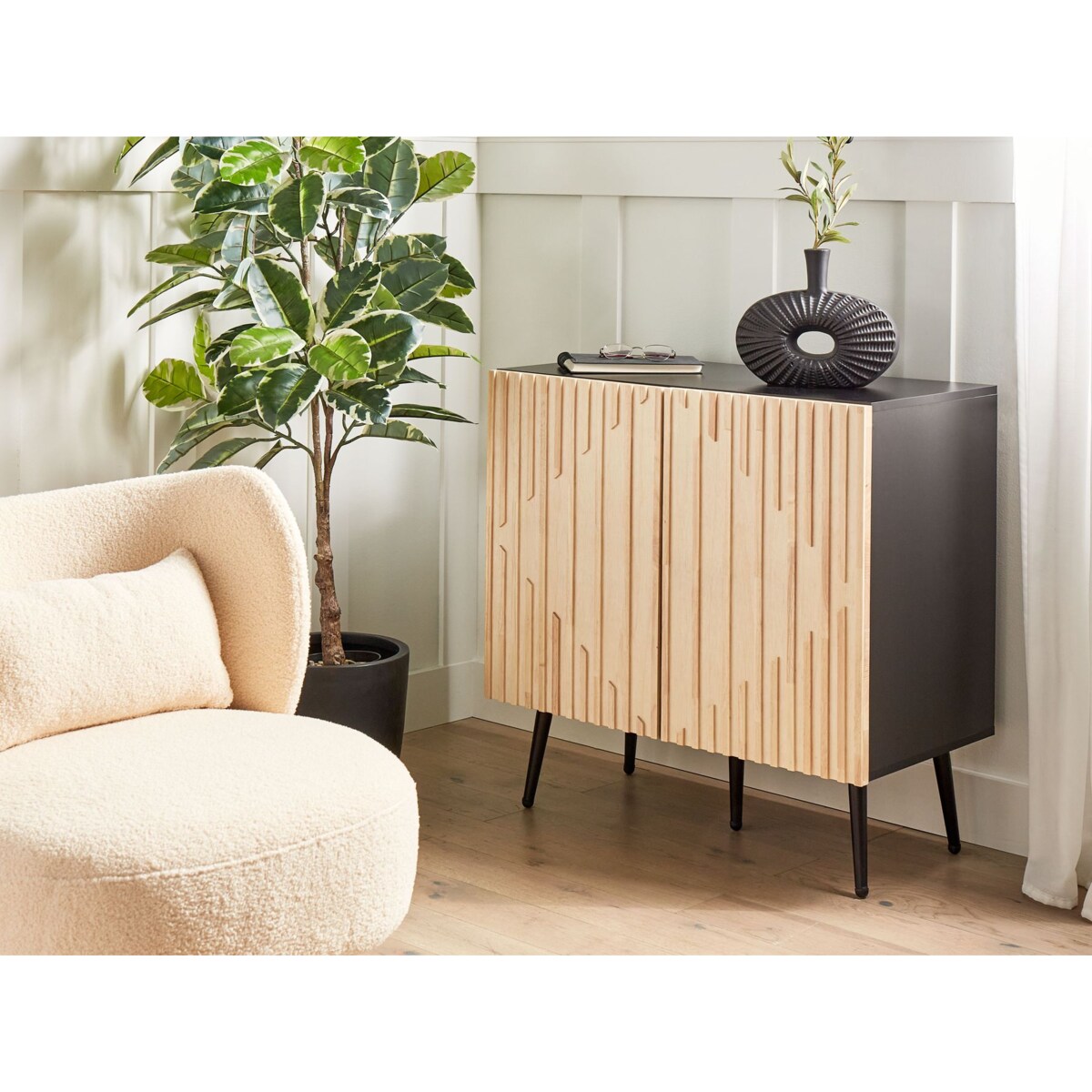 Szafka dwudrzwiowa jasne drewno DALCROSS