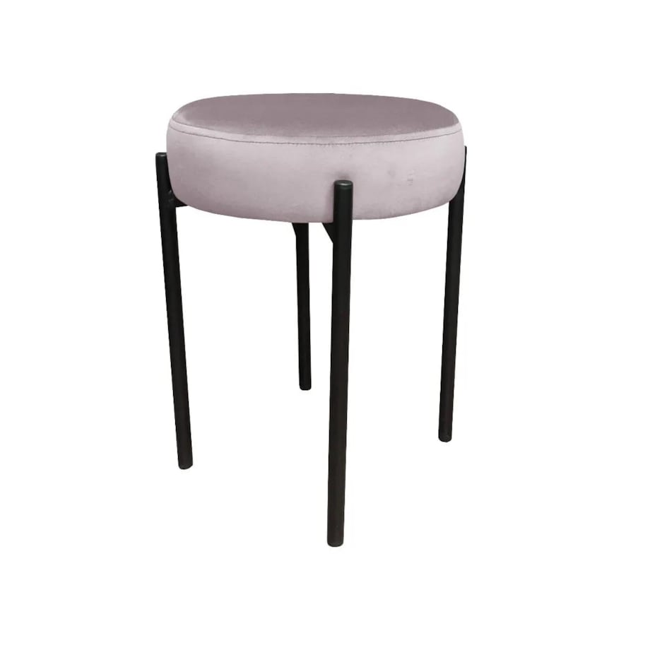Taboret TORIN MG VELVET jasnoróżowy