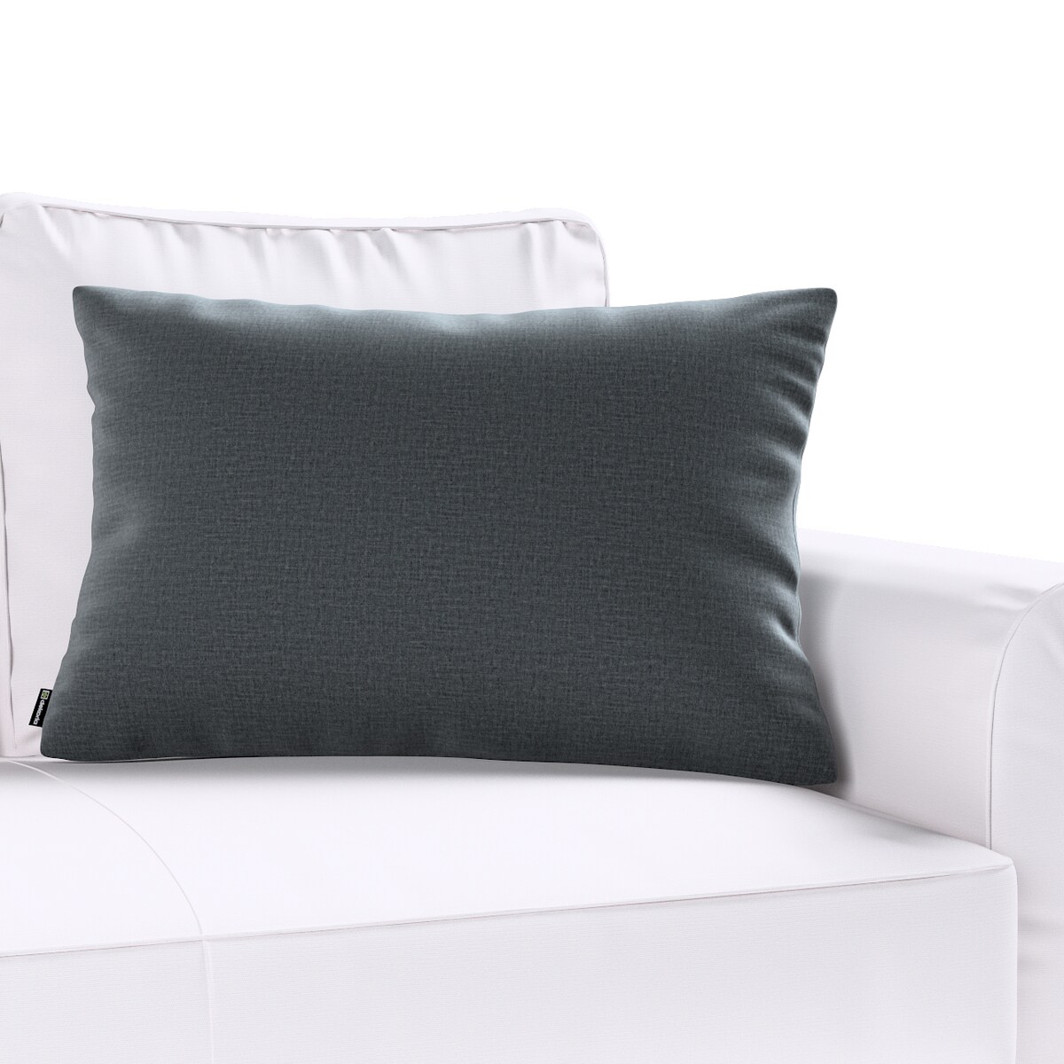 Poszewka Kinga na poduszkę prostokątną 60x40 grafitowy welwet