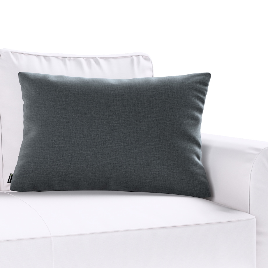 Poszewka Kinga na poduszkę prostokątną 60x40 grafitowy welwet