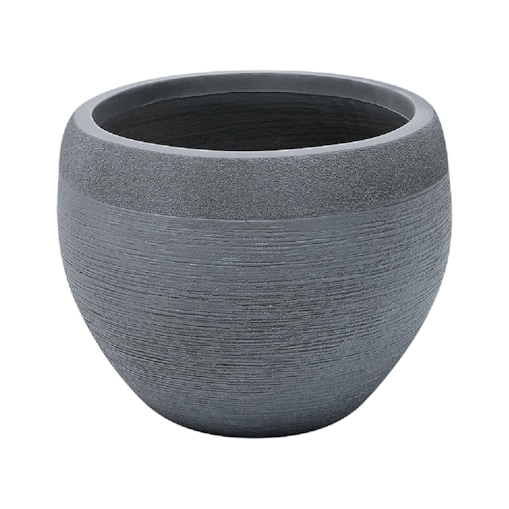 Doniczka 38x38x30 cm szara ZAKROS