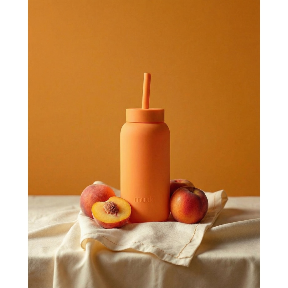 MUUKI DAILY BOTTLE szklana butelka na wodę 720 ml, Tropical Papaya