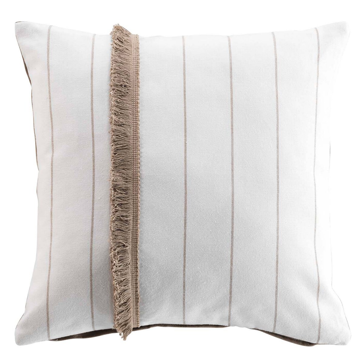 Poduszka ozdobna z frędzlami ALIZEE, bawełna, 40 x 40 cm