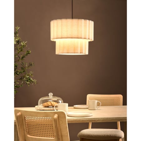 Lampa wisząca BELESSA Len Jasnobeżowy