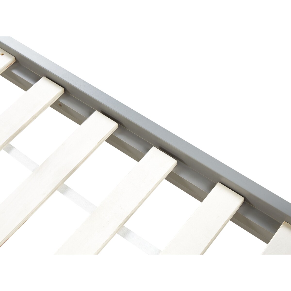 Łóżko drewniane 160 x 200 cm szare MAYENNE