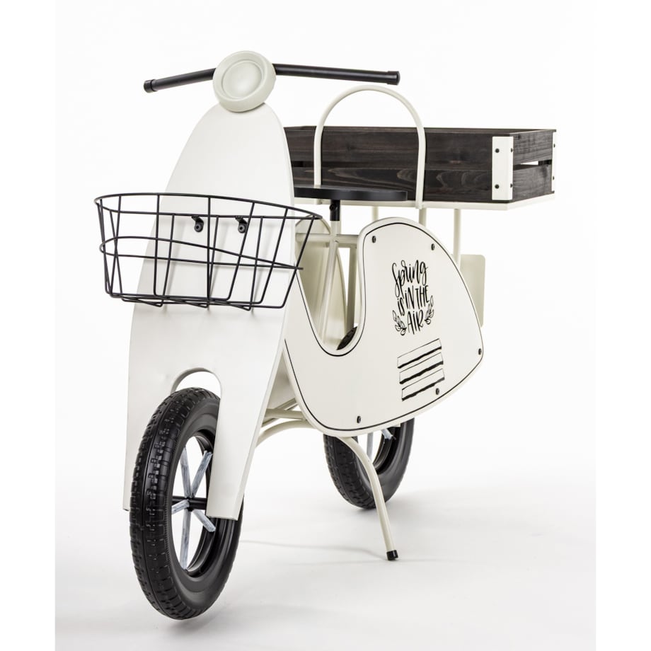 Kwietnik metalowy 75x110x46 cm VESPA biała