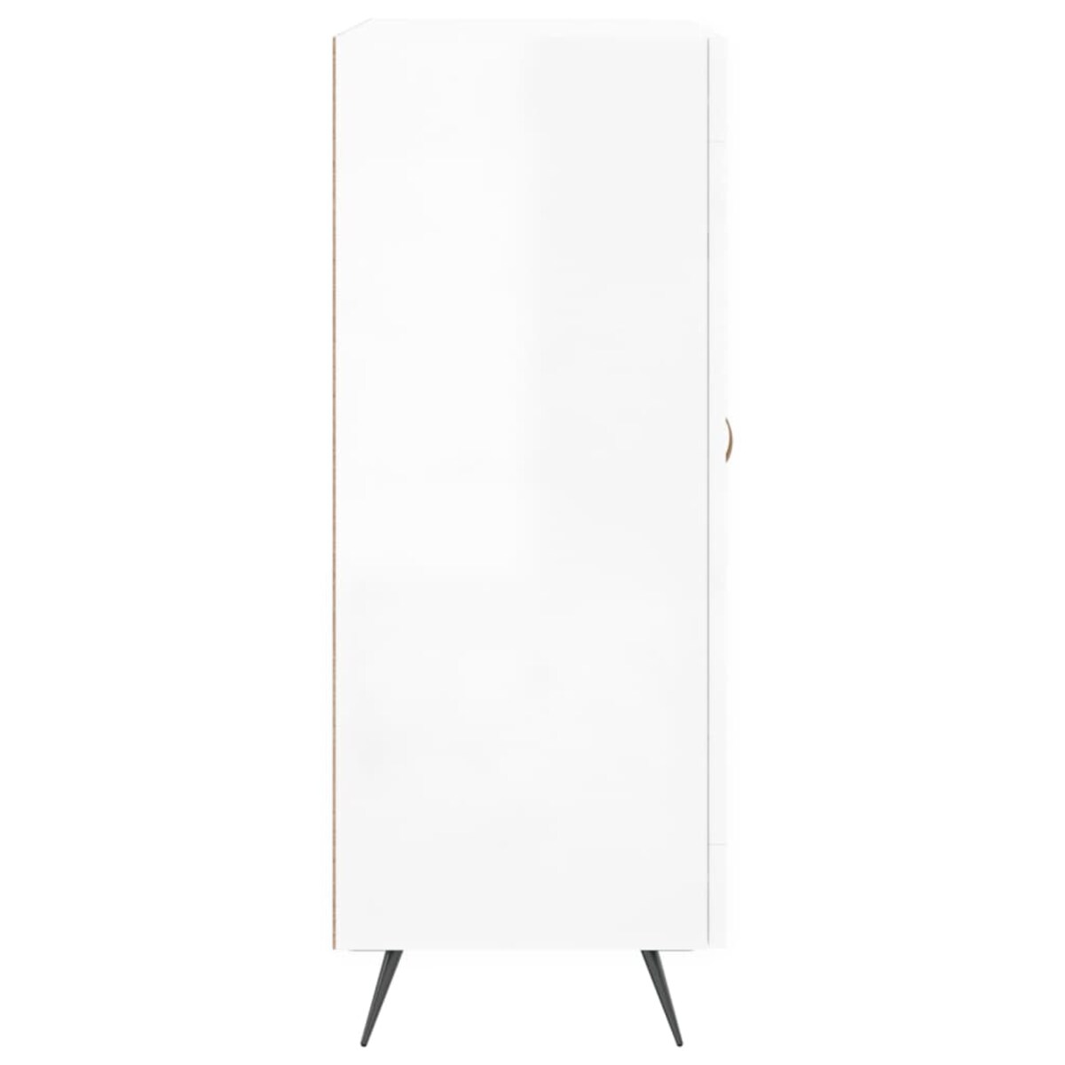 vidaXL Szafka, biała, połysk, 69,5x34x90 cm, materiał drewnopochodny