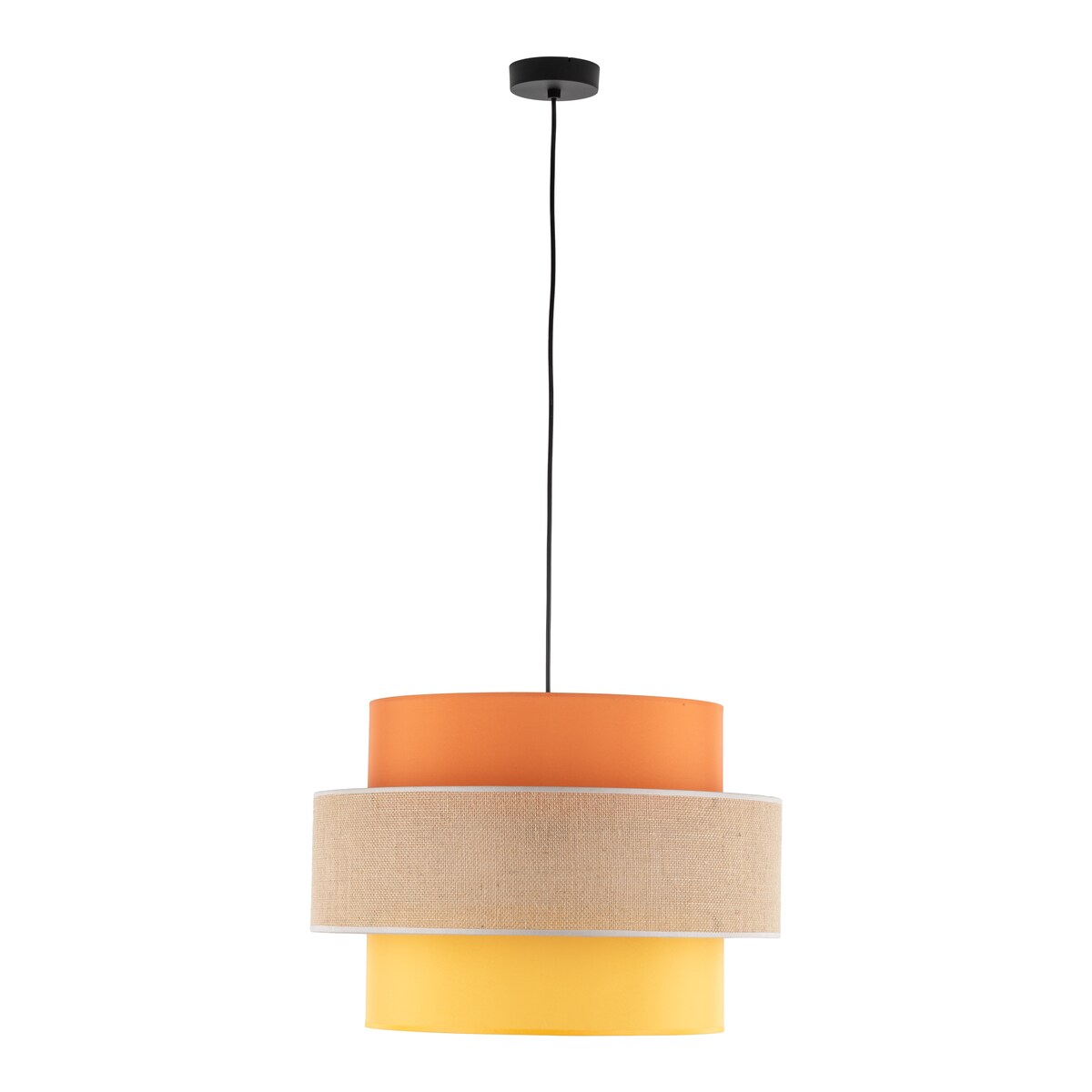 Lampa wisząca TK Lighting TRIO JUTA MIX 2783 jutowa 50 cm E27 regulowana do salonu jadalni kuchni