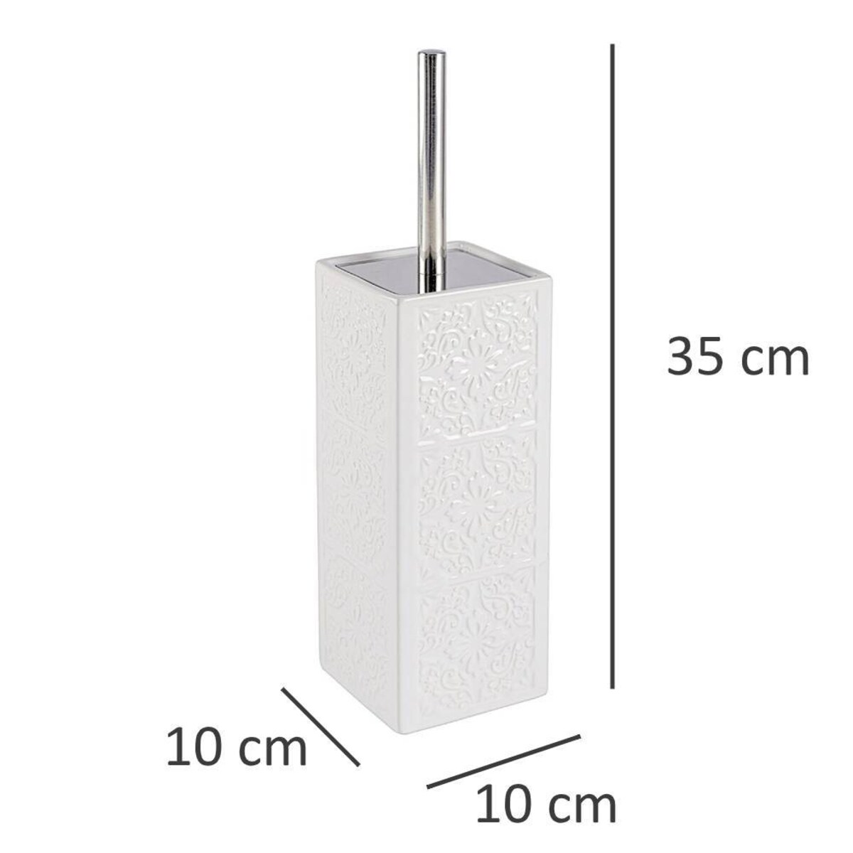 Pojemnik na szczotkę CORDOBA + szczotka WC, WENKO