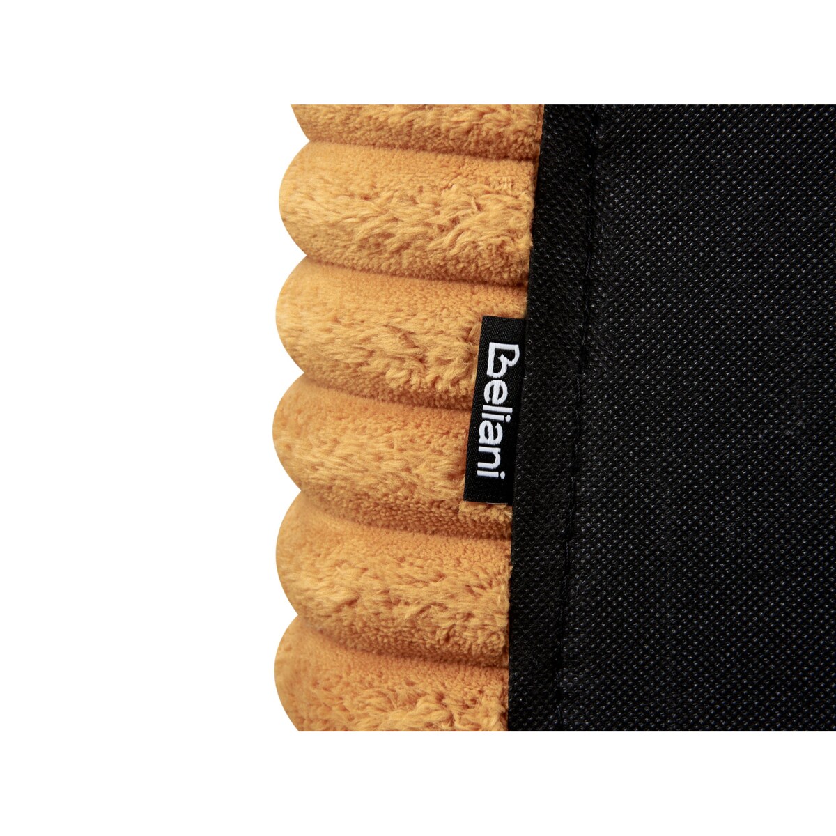 Łóżko Sztruks FLAYAT 160 x 200 cm Pomarańczowy