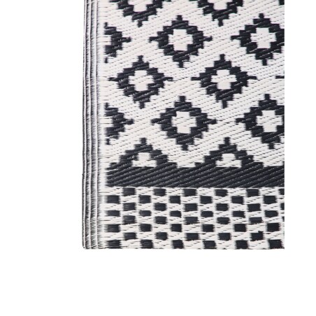 Dywan zewnętrzny 120 x 180 cm czarny THANE