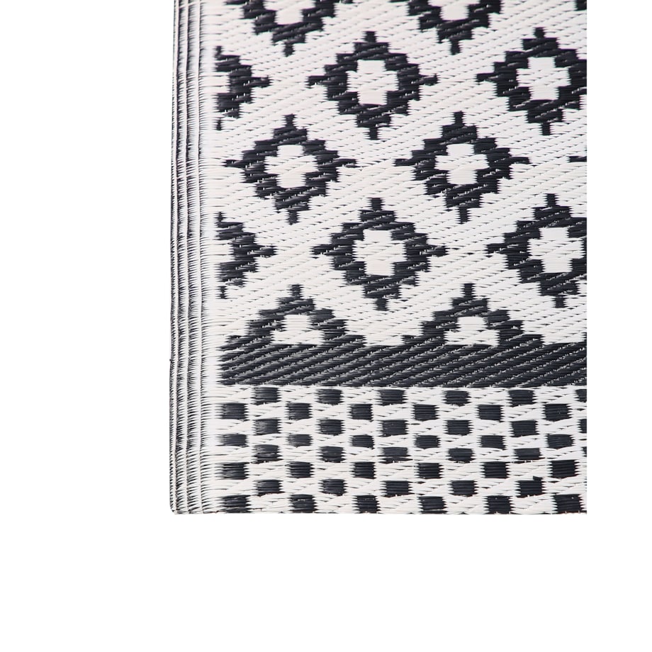 Dywan zewnętrzny 120 x 180 cm czarny THANE