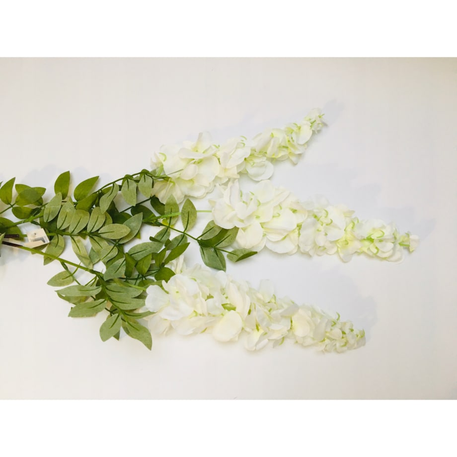 BIAŁA WISTERIA ZWISAJĄCA DUŻA XXL sztuczna kwiat na dekoracje ślub komunia