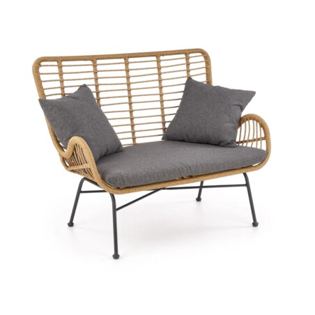 Sofa IKARO XL rattanowa/szara