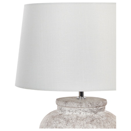 Lampka nocna ceramiczna beżowa MAREB