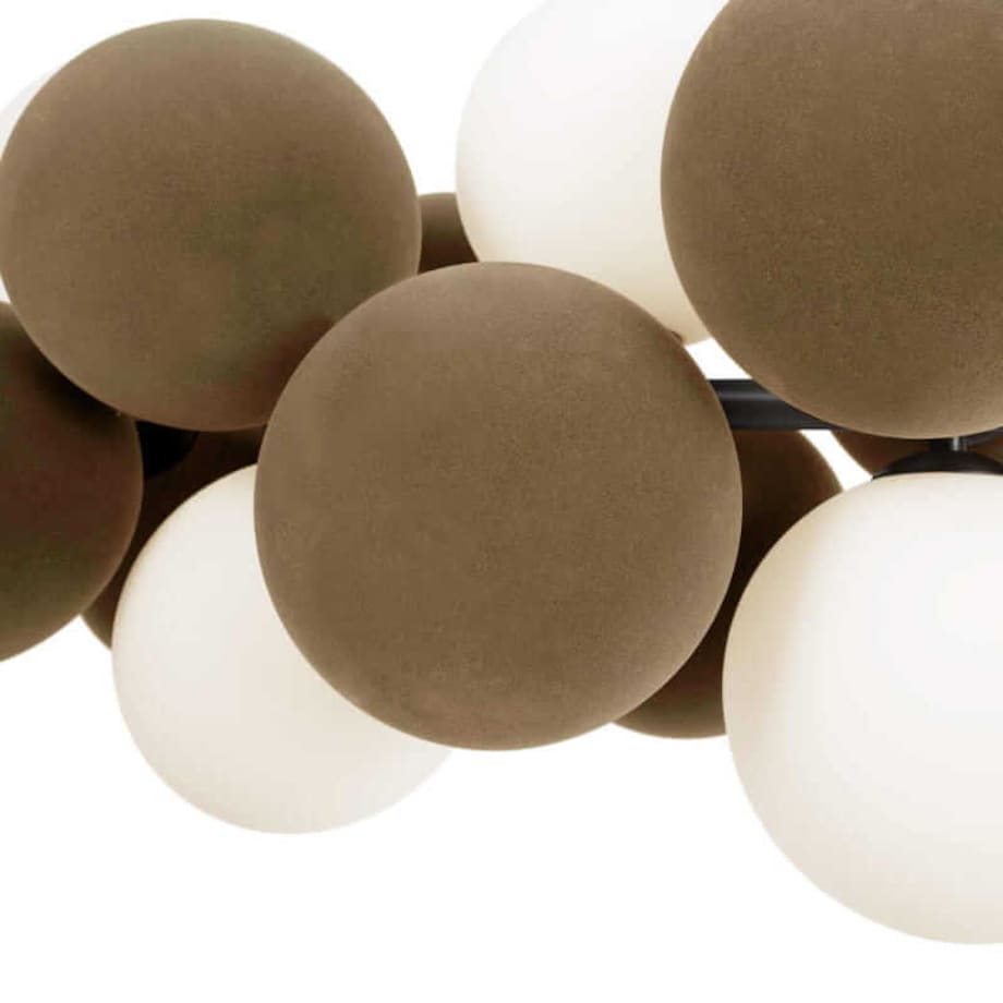 Wisząca lampa molekułowa Vino ABR-GRAPPA-H-B Abruzzo nad stół kule szare białe