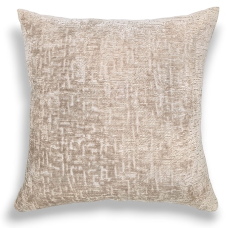 Duża beżowa poduszka 50x50 Bess