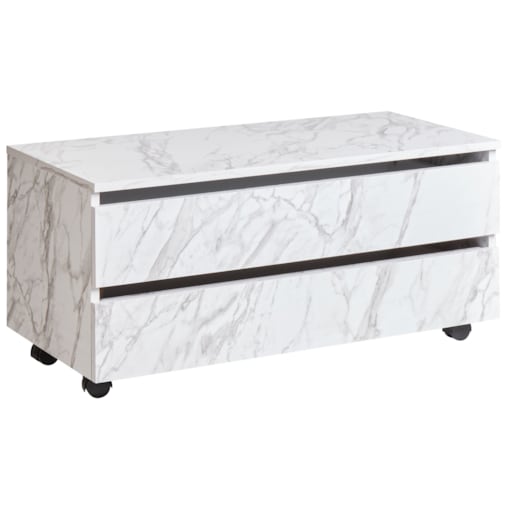Szafka łazienkowa TERESINA 80 cm Biały marmur