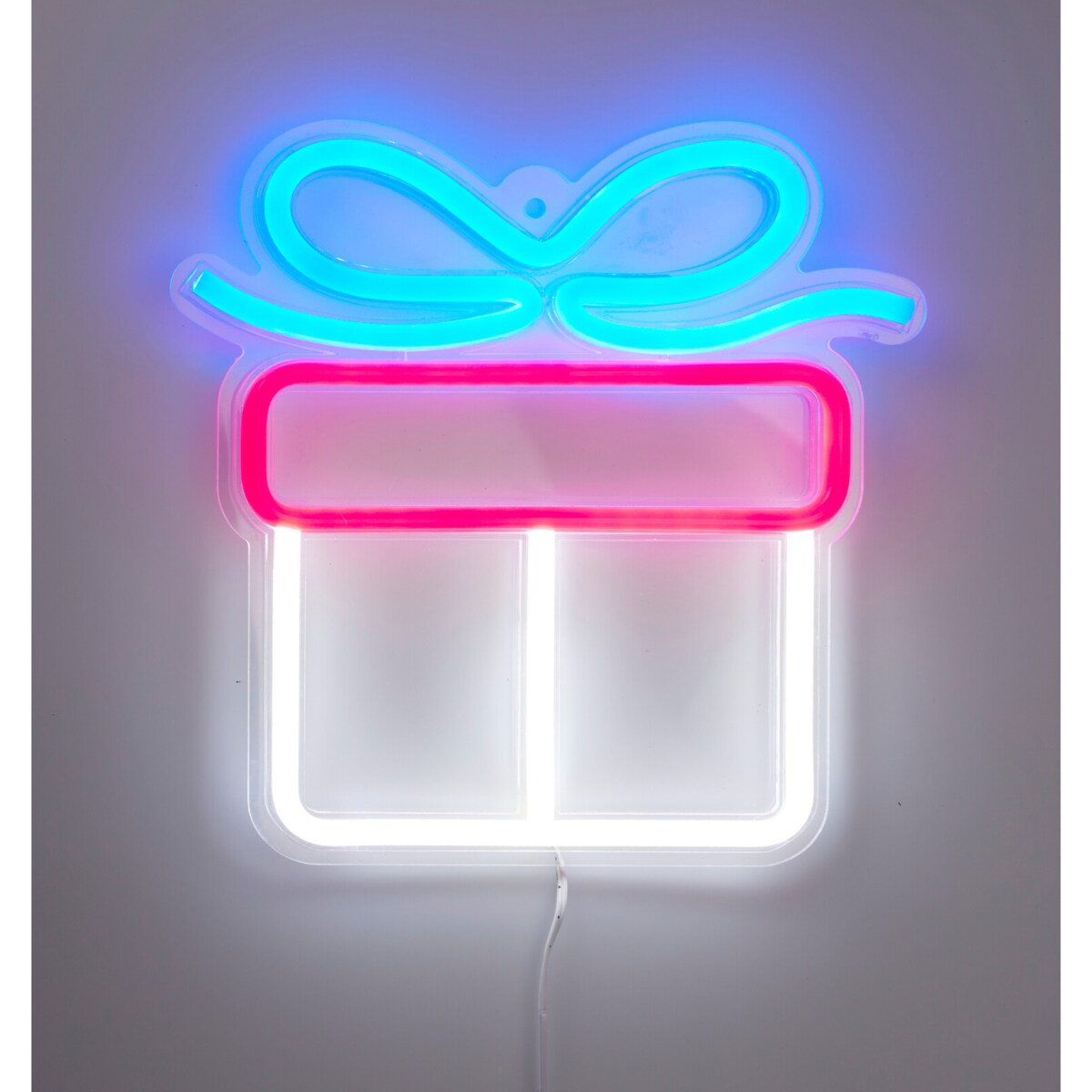 Świąteczny neon na ścianę, LED, 23 x 22 cm