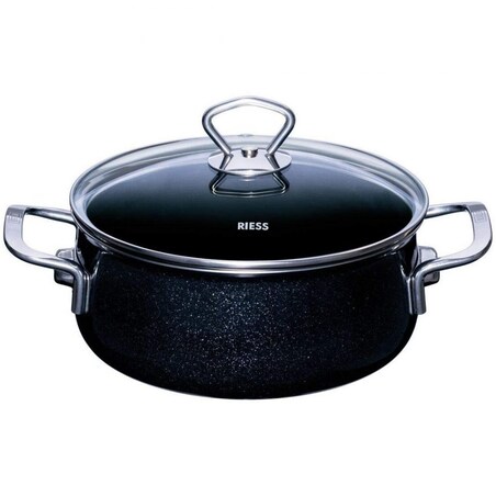 Black Magic Czarny Zestaw 4 Garnków Ceramicznych Z Pokrywkami I Patelnią