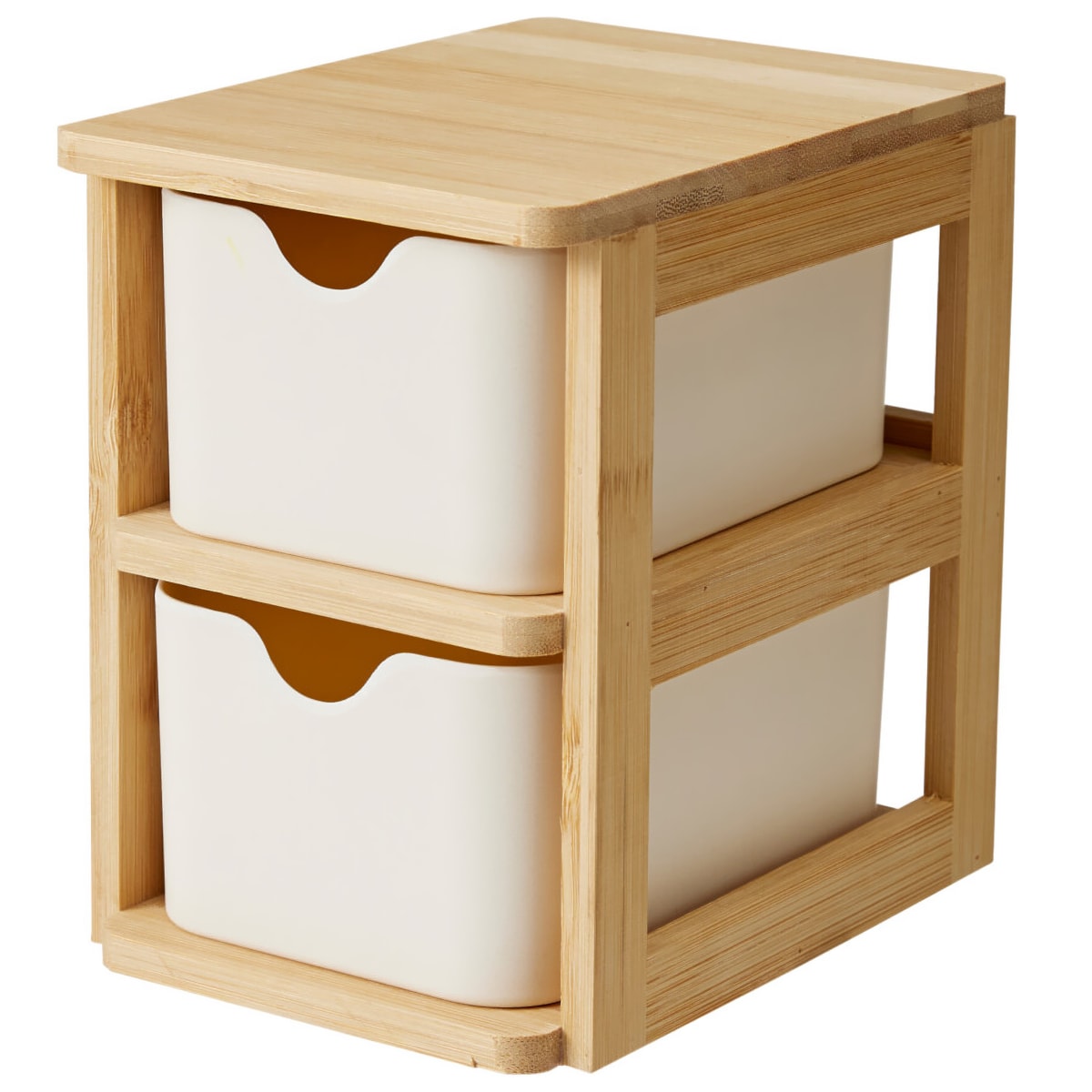 Podwójny organizer bambusowy SKAFFA, 15 x 10,8 cm