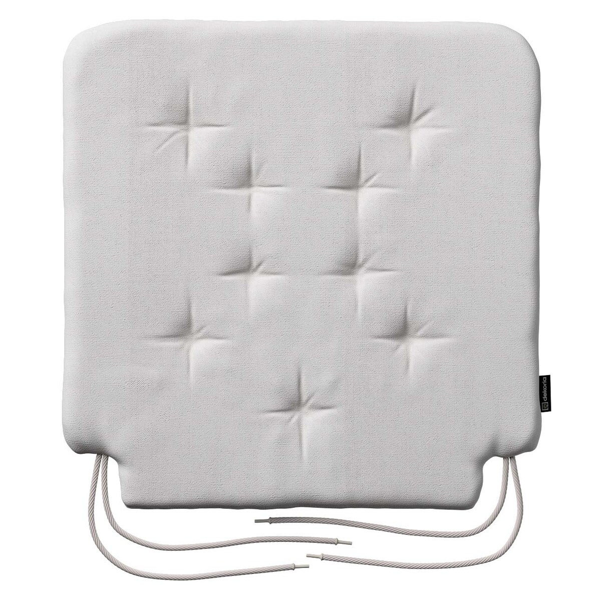 Poduszka na krzesło Olek, śmietankowy biały, 42 x 41 x 3,5 cm, Linen