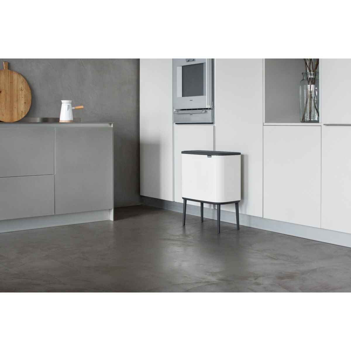 Kosz na śmieci Touchbin Bo 36l biały 313509