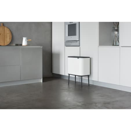 Kosz na śmieci Touchbin Bo 36l biały 313509