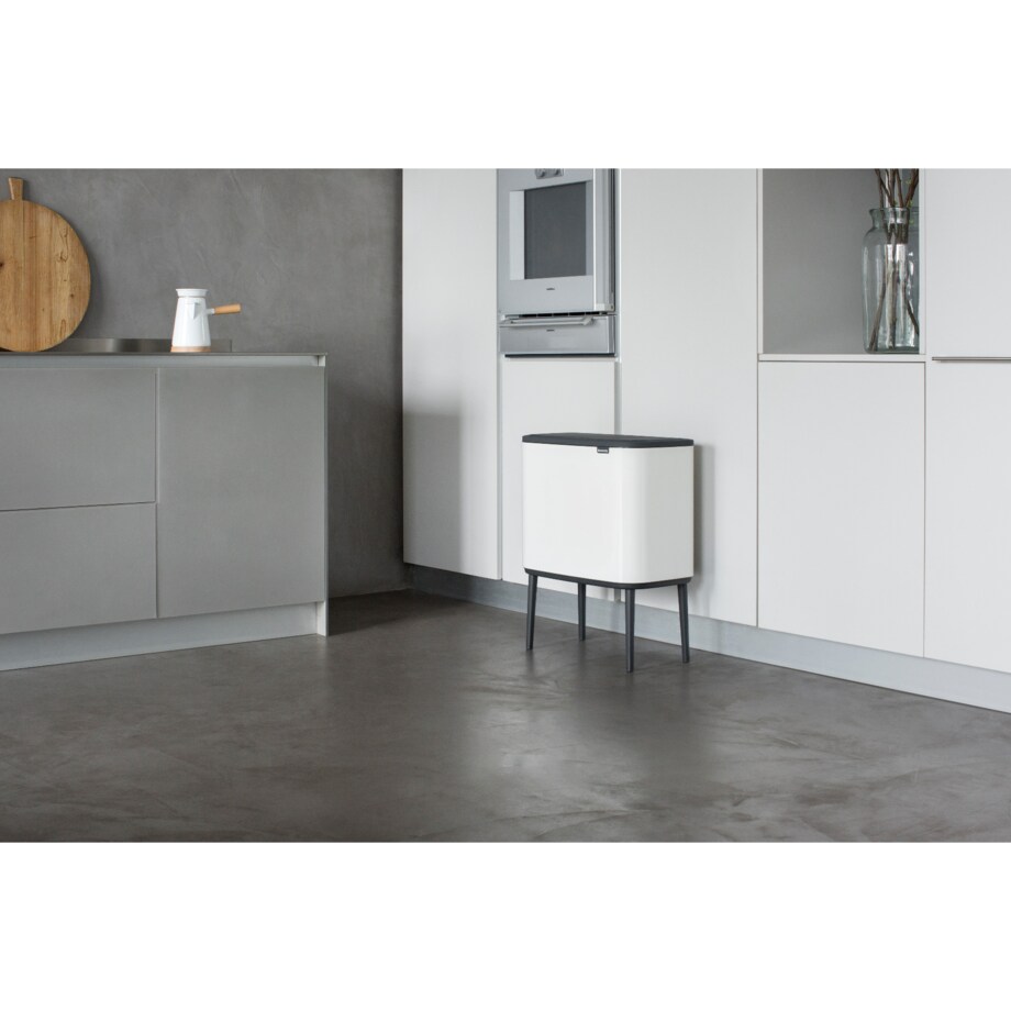 Kosz na śmieci Touchbin Bo 36l biały 313509