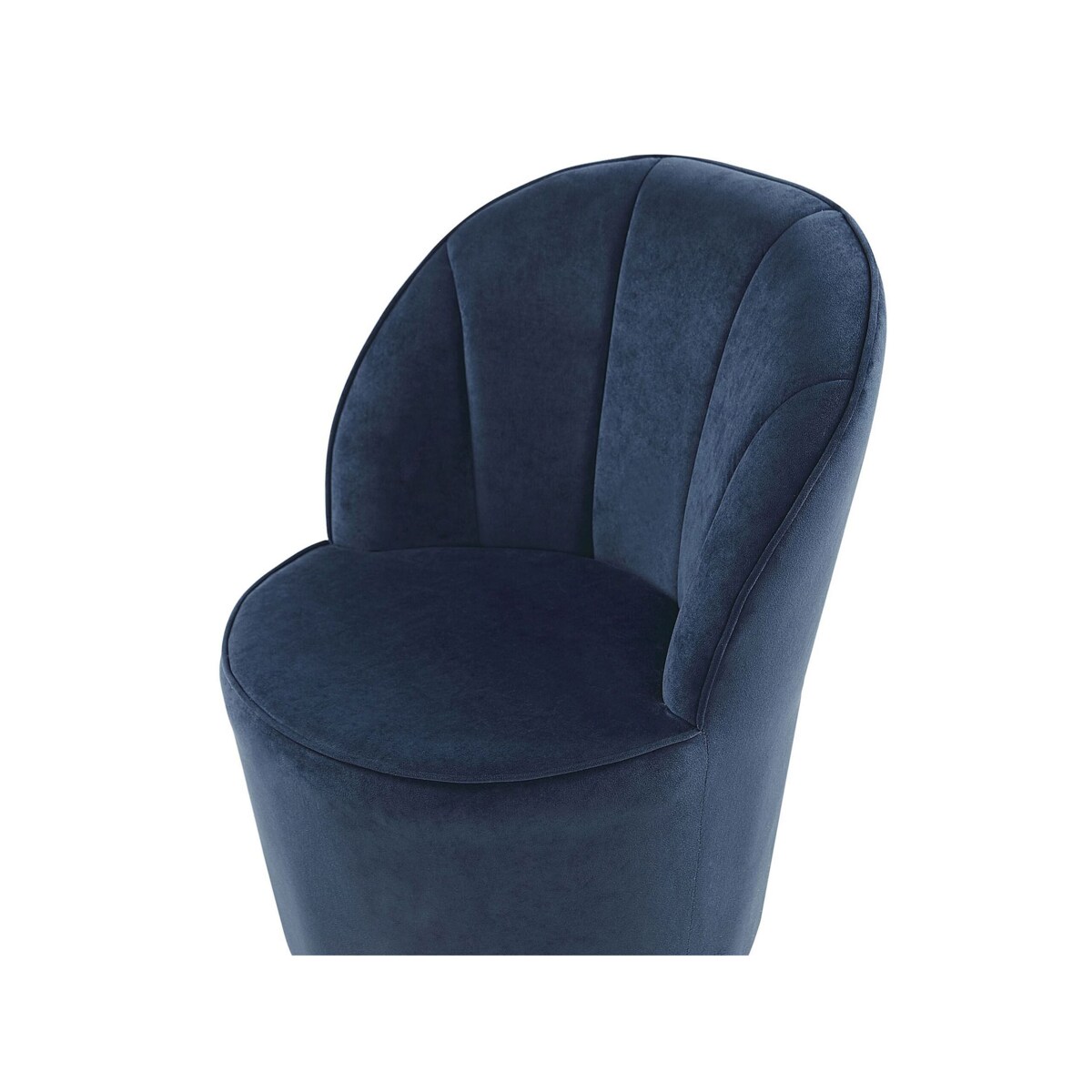 Fotel welurowy niebieski ALBY