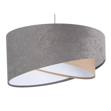 Lampa wisząca SILVERY szara/beżowa/biała