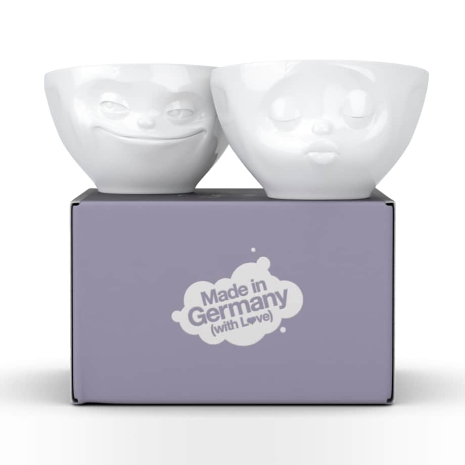 Zestaw 2 miseczek 200 ml Kissing & Grinning