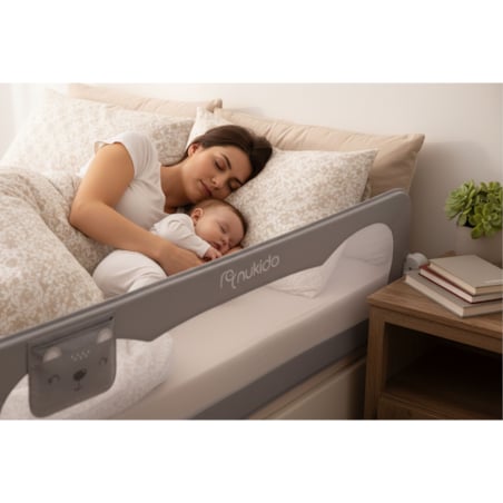 Barierka ochronna do łóżka Nukido zabezpieczająca bramka 200 cm 722900