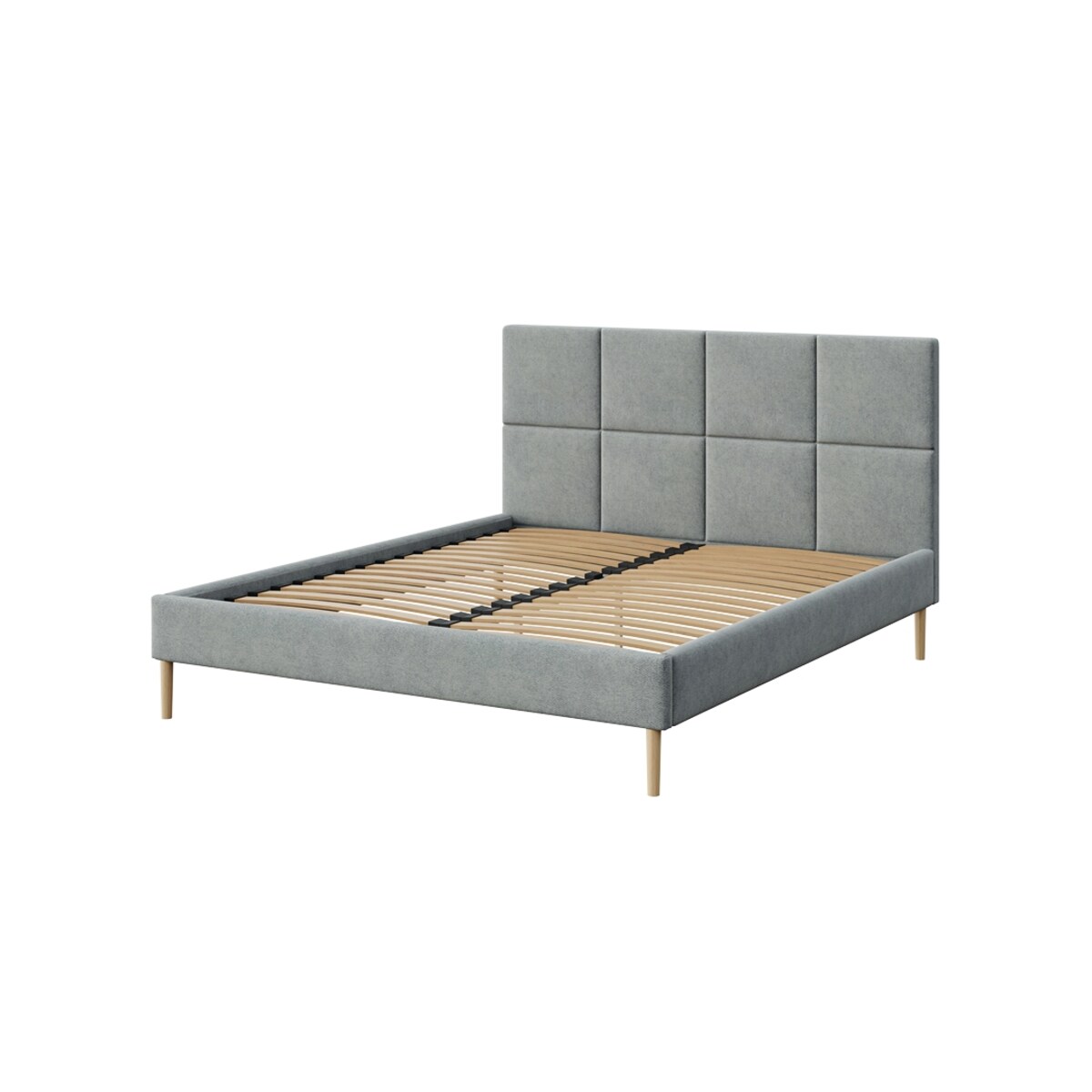 Mesonica Łóżko Alano, pik szare, 140x200