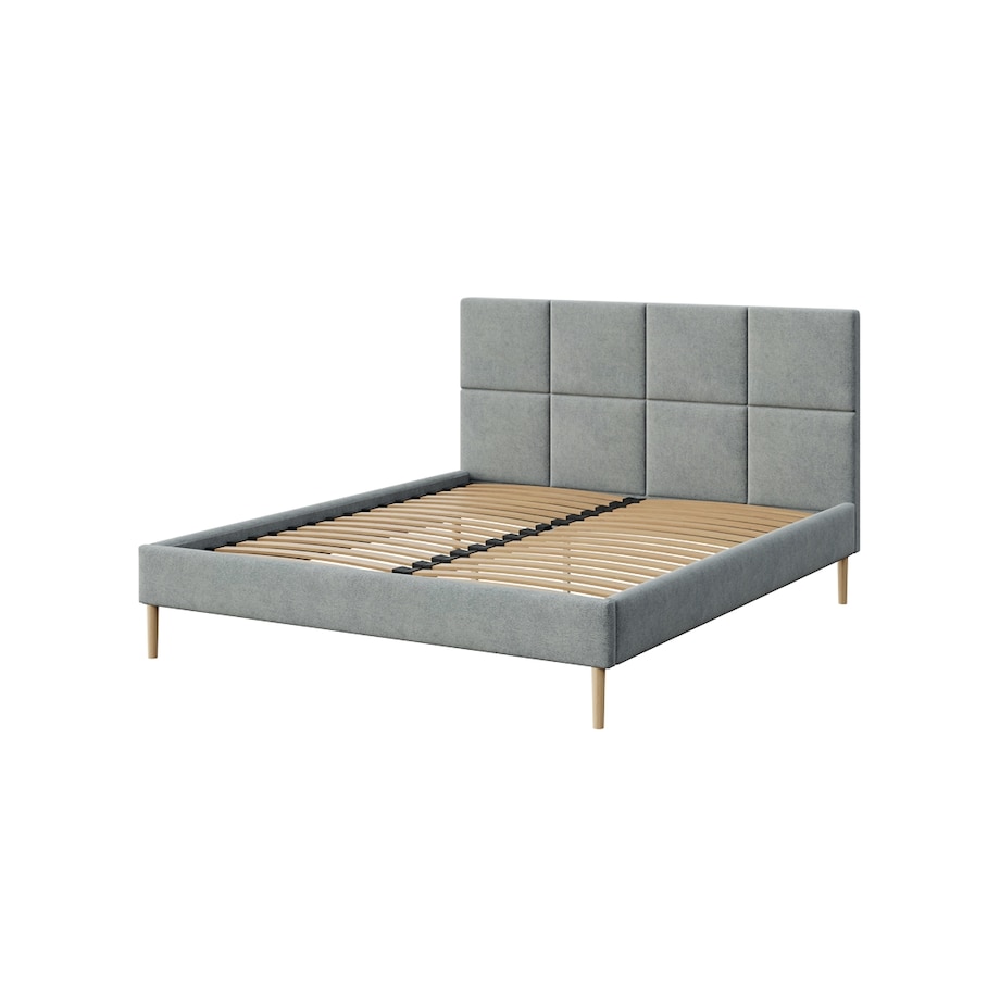 Mesonica Łóżko Alano, pik szare, 140x200