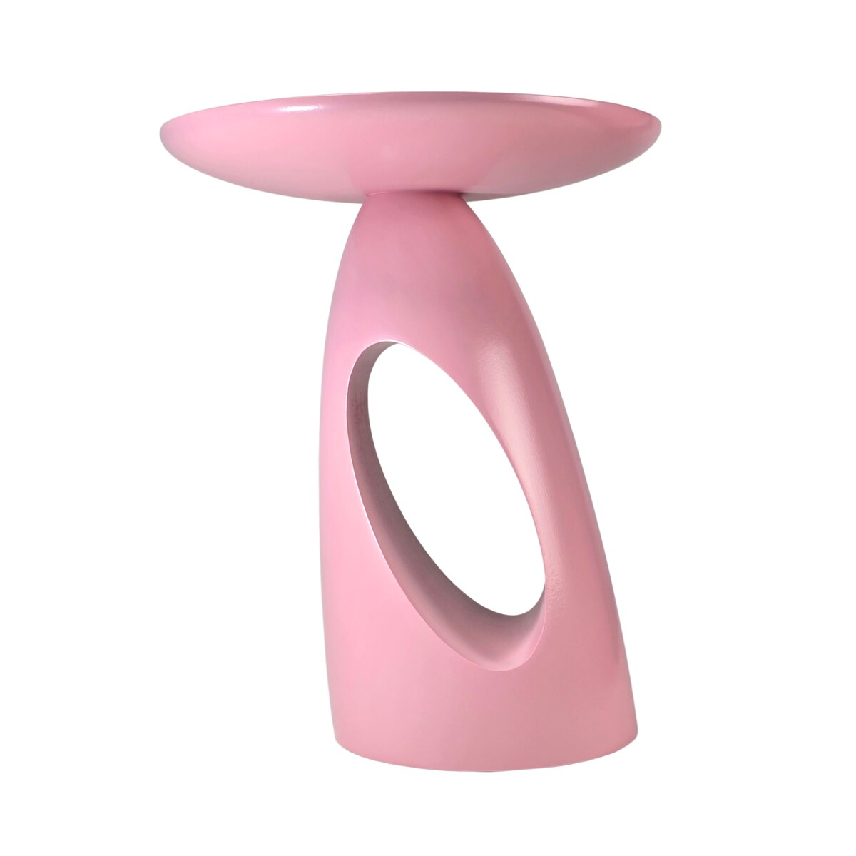 Stolik drewniany różne kolory Island, kolor pudrowy róż