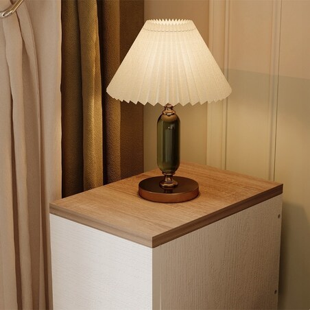 Szafka nocna wąska z szufladą stolik z półką nowoczesny loft sypialni 55 cm