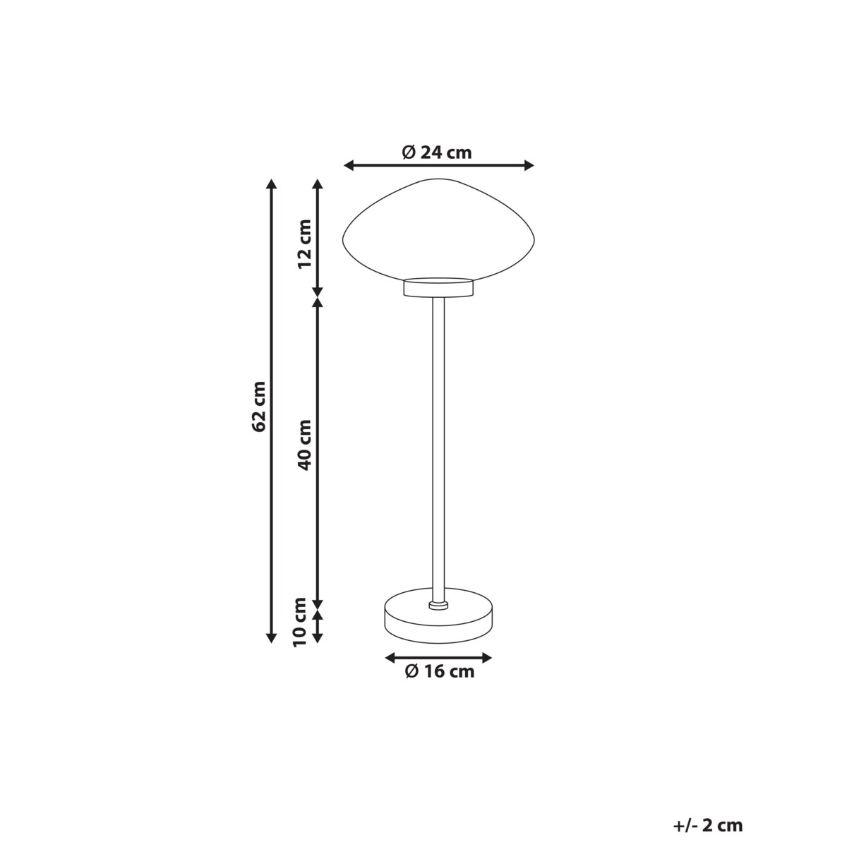 Lampa stołowa SIBUN Metal Złoty