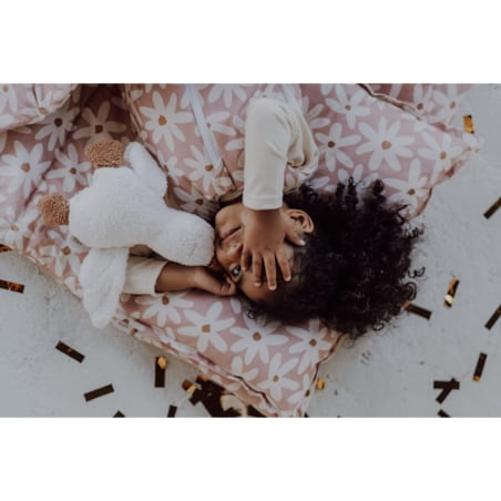 Śpiworek do spania z nogawkami blush daisies - M