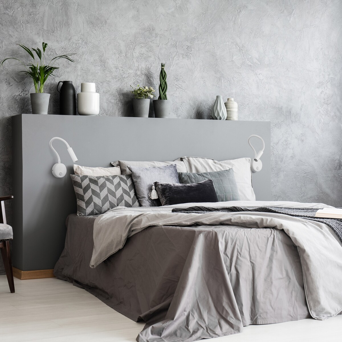 Kinkiet LAGOS WHITE 5921 TK Lighting biały z ramieniem flex i włącznikiem, G9 LED do czytania