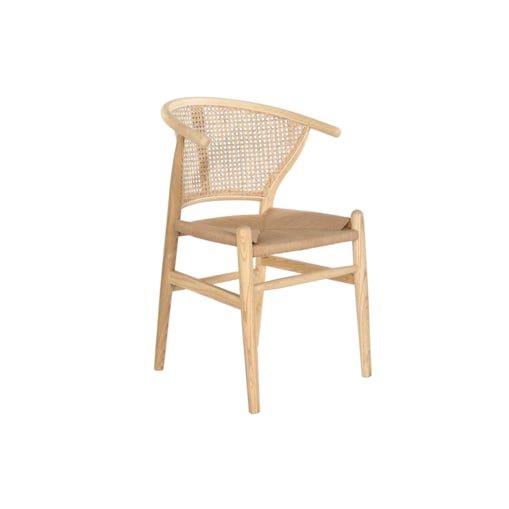 Krzesło drewniane z plecionką wiedeńską ART jasne