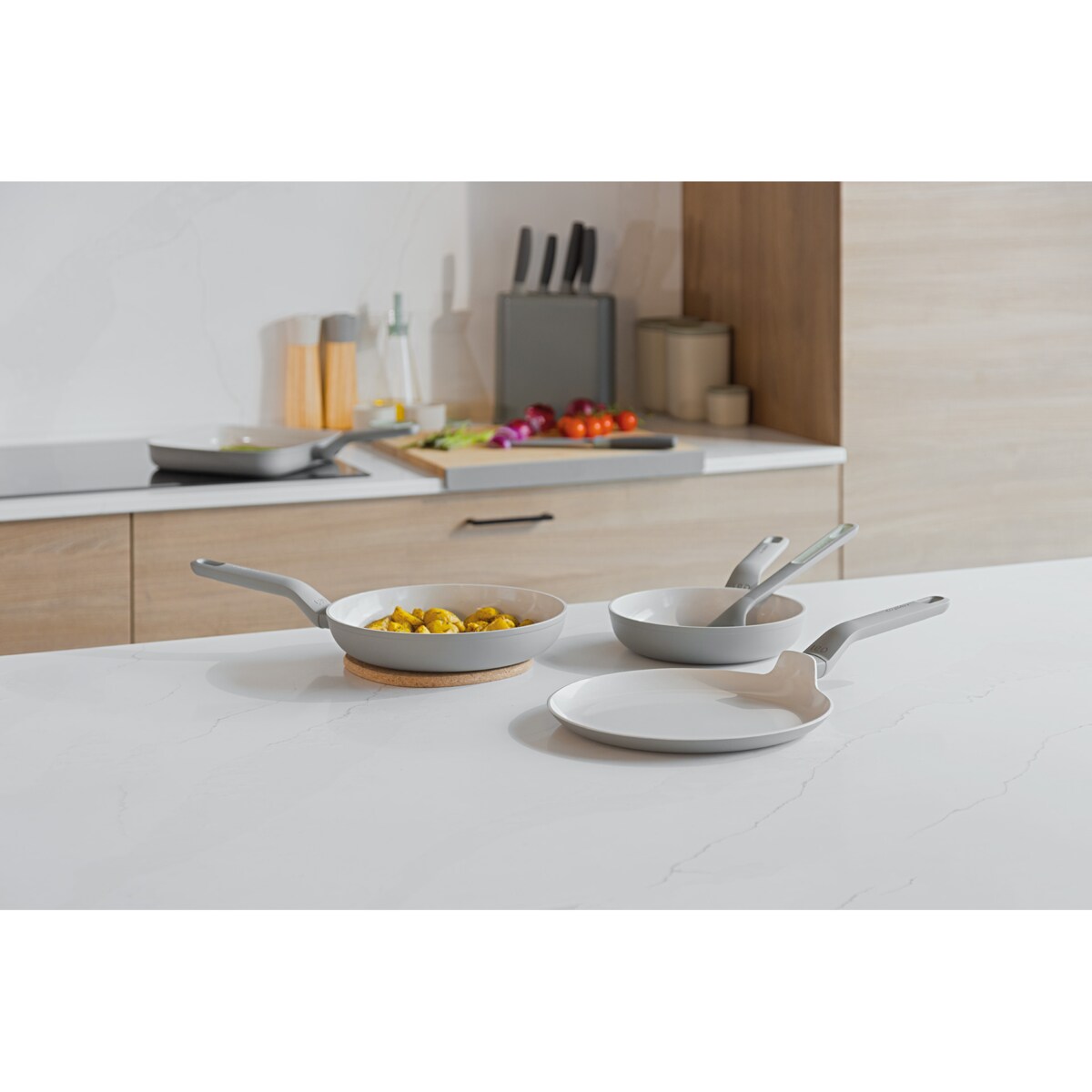 Zestaw patelni 4-el. Balance Eco Grey + łopatka BergHOFF