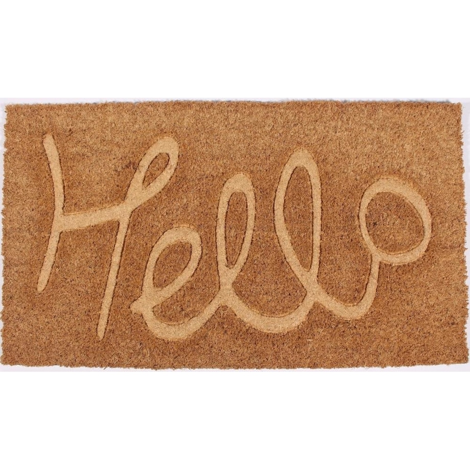 Wycieraczka wejściowa kokosowa Hello