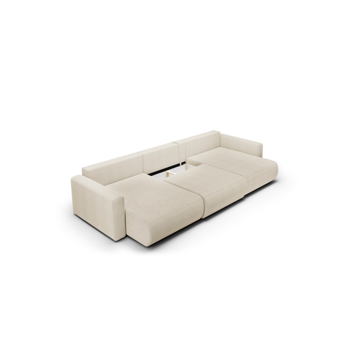 Narożnik WELLY U z funkcją spania Kolor: Curio 48