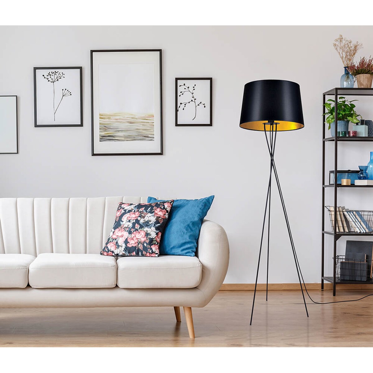 Lampa podłogowa K-4358 z serii REMI GOLD