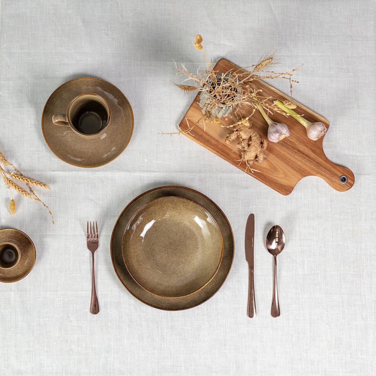 Talerz głęboki Gelato ⌀21cm brown, 21 x 5,5 cm