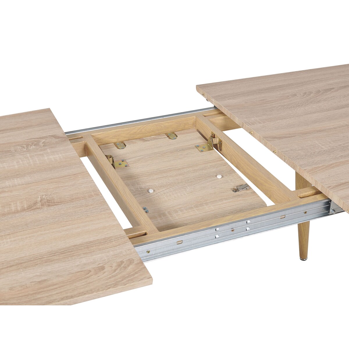 Stół do jadalni rozkładany 180/210 x 90 cm jasne drewno HAGA