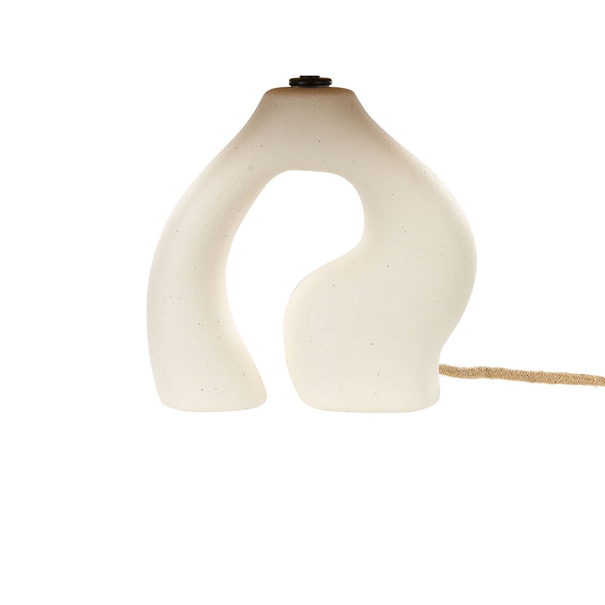 Lampa stołowa ceramiczna biała BARBAS