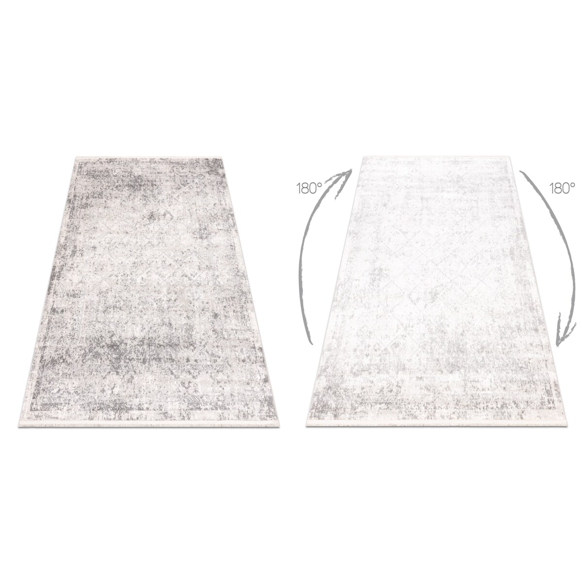 Dywan DISTIN 0200A szary / jasnoszary / 180x270 cm